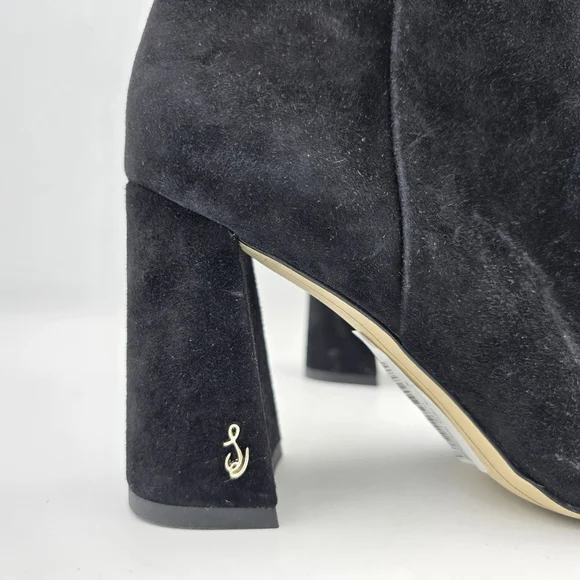 Sam Edelman Codie Booties, Black Suede, Women's Size 6.5 - Picture 2 of 12